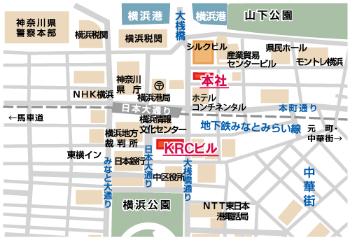 本社・KRCビル 地図
